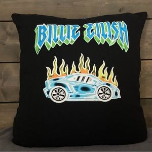 Billie Ellish up-cycled t-shirt pillow Handmade